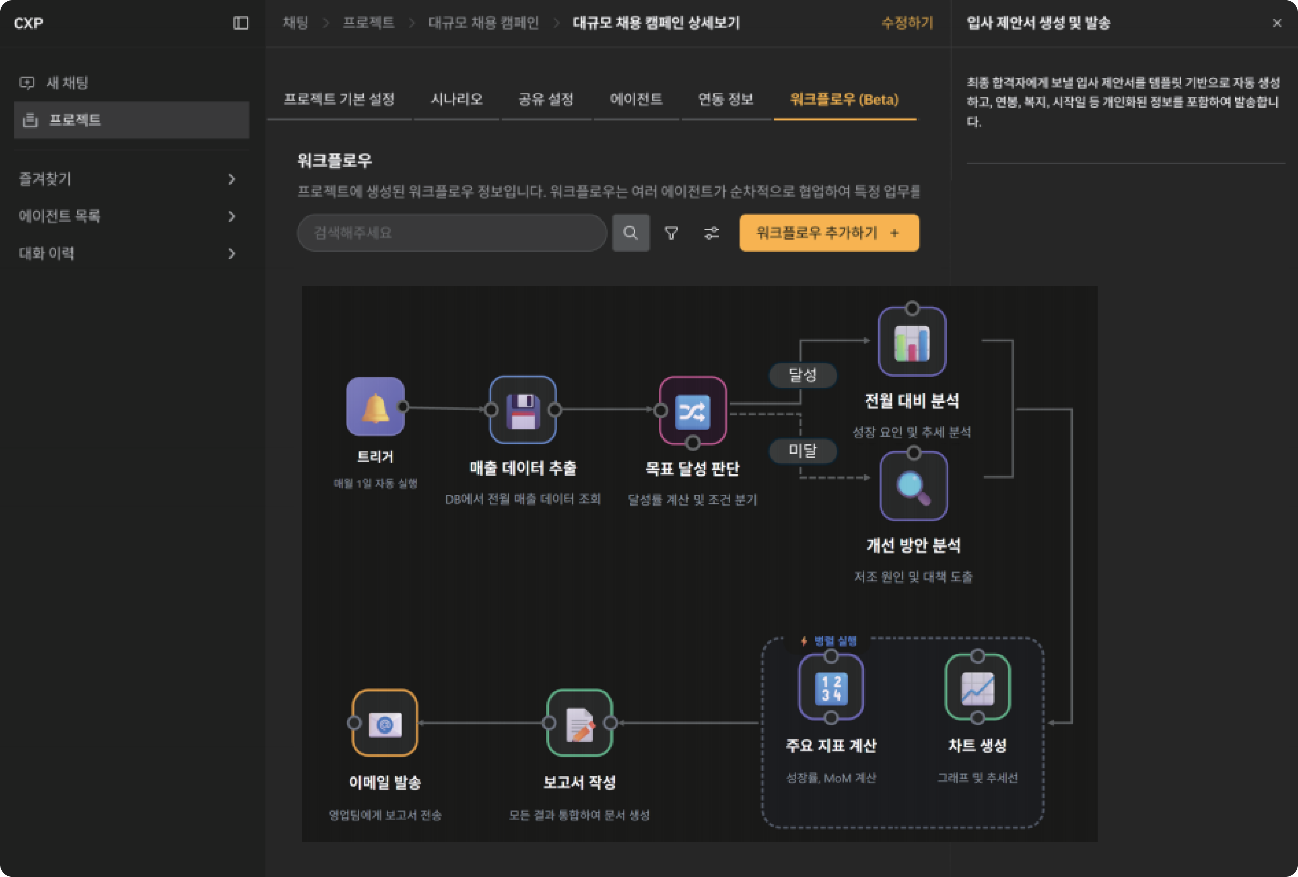CXP Workflow: 기업 업무 워크플로우 관리